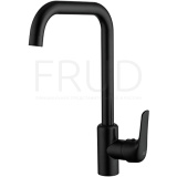 43052-22 Смеситель FRUD д/к гайка черн. нерж.