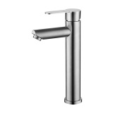 71103 Смеситель LEDEME д/р высокий (Нержавеющая сталь)