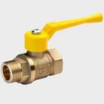 Газ.кран шар. 3/4" Г-Ш ручка LD Pride (Челябинск) латунь, покрытие - никель