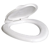 Сиденье для унитаза "VIR" белый мрамор 523 (20980523)