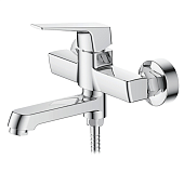 3181 Смеситель LEDEME д/в d.25 литой корпус, поворотный короткий излив 