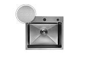 K35044BD Кухонная мойка премиум  PVD ГРАФИТ ДЕКОР GERHANS 500 х 440 х 220 мм