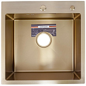 K35050G Кухонная мойка премиум PVD GERHANS 500 х 500 х 220 мм