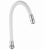 Излив д/к имп. KR-767W гибкий белый силикон 