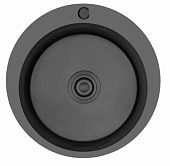 K34848B Кухонная мойка премиум  PVD ГРАФИТ  GERHANS  480*480*220 круглая