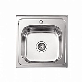 95050 Мойка из нержавеющей стали накладная 50x50 см Ledeme глянцевая