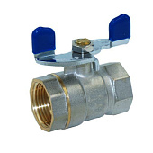 3/4"Кран шар. Г-Г бабочка TIM-L (облегченный, сталь.шар) V03FF-1