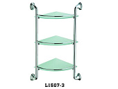 1507-3 Полка (стекло  угловая, 3-я)