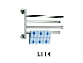 114 Полотенцедержатель повор. 4-х рожк.