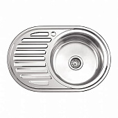 77750-R Мойка из нержавеющей стали врезная 50x77 см Ledeme L77750-R матовый (прав)(снят)