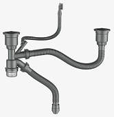 сифон GERHANS K30601B-2 цвет Графит