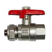 Кран шар. 16*1/2"(ц*вн)  бабочка BV206-02FN