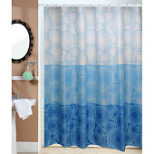 Шторы для в/к №12 полиэстер "ZALEL" 180*200 Арт YQL-x-153 Blue 