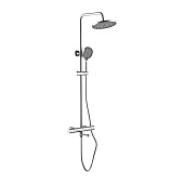 2427  Смеситель LEDEME душевой термостатический + стойка ПОДСОЛНУХ  