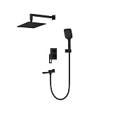 7117-6 Смеситель GAPPO для душа скрытого монтажа (инсталяция) цвет Черный