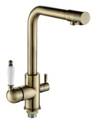 623BQ Смеситель OUTE д/к d.35 бок. с выходом под фильтр Цвет: БРОНЗА