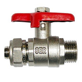Кран шар. 16*3/4"(ц*нар)  бабочка FR