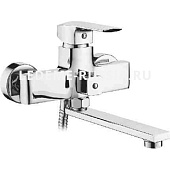 3158 Смеситель LEDEME д/в шар. ф35  короткий поворотный излив  (Н З)