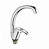 5902-В Смеситель LEDEME д/к d.40 бок. ручка гайка  (ЦИНК)