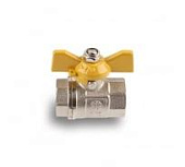 Газ.кран шар. 1/2" Г-Г бабочка (AQUALINK) 07107 (РАСПРОДАЖА) 