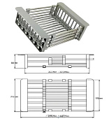 Коландер GERHANS K30300 (21.5x44x8.8 см)