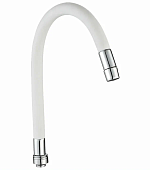 Излив д/к имп. KR-767W гибкий белый силикон 