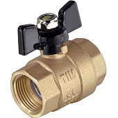 1/2"Кран шар. Г-Г бабочка TIM DE1216 (усиленный, латунный шар)