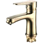 81012C Смеситель для умывальника ф35 LOFFREY (бронза)