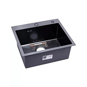 K35044B Кухонная мойка премиум  PVD ГРАФИТ GERHANS 500 х 440 х 220 мм
