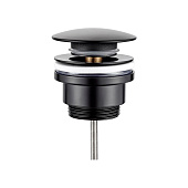 Донный клапан для раковины мет. авт. L67B черный