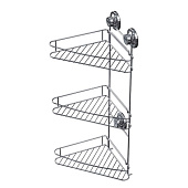 3728-3 Полка угл.3-я (металл) на вакуумных присосках
