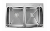 K37850-S Кухонная мойка премиум GERHANS 2-х чаш.