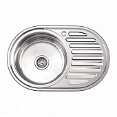 77750-L Мойка из нержавеющей стали врезная 50x77 см Ledeme L77750-L матовый (лев)(снят)