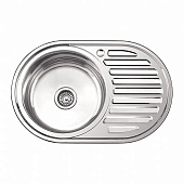 77750-L Мойка из нержавеющей стали врезная 50x77 см Ledeme L77750-L матовый (лев)