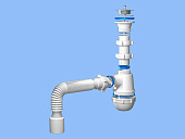 Сифон Ани Грот 11/2*40 с гибкой трубой 40*40/50  A0115.