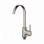 4498-А Смеситель LEDEME д/к d.40 бок. ручка гайка Цвет:Сатин  (Н З)