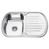 67749-L Мойка из нержавеющей стали врезная 49x77 см декор, лев