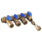 Коллектор 3/4" на 4 выхода 16(ц) 200-3/4(4)