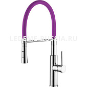 4097-8 См. LEDEME  д/к ф35 с силиконовым - гибким изливом Цвет: сиреневый  (Н З) (снято)