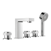 1187 Смеситель LEDEME на борт ванны (Н З) р