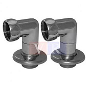 Американка угловая 1" Г-Ш хром (2шт.в коробке)K3-LFM044