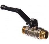 1/2"Кран шар. Ш-Ш ручка LD Pride (Челябинск) латунь, покрытие - никель